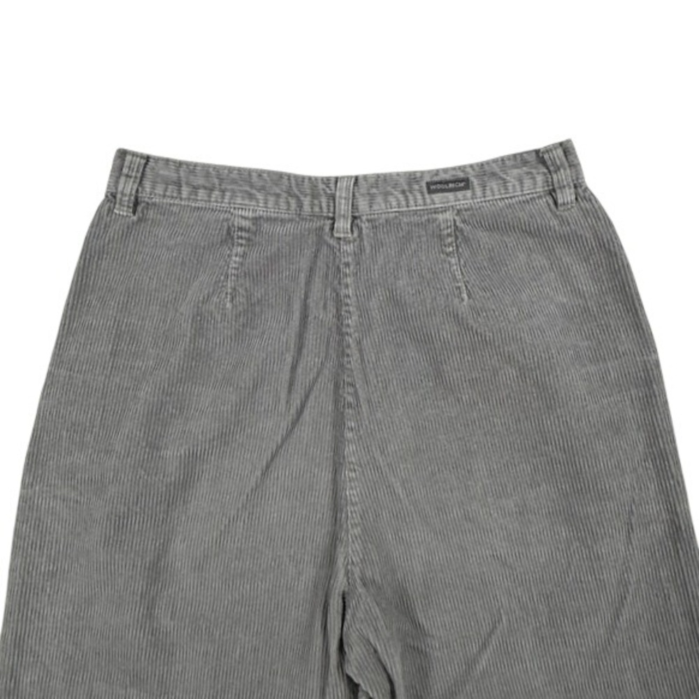 Y2K Woolrich Gray Corduroy Pants High Rise Straight Leg Whale Back Womens 10 - Picture 3 of 7